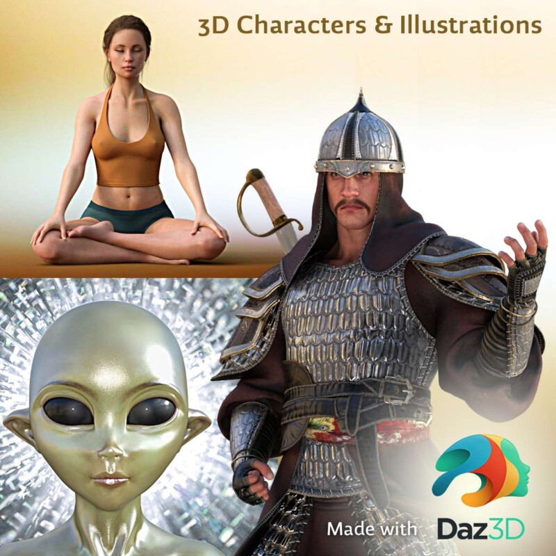 3D Characters and Illustrations